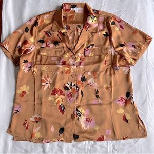 DR2 Button Down Floral Short Sleeve Shirt